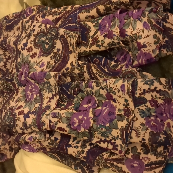 Victoria Holley purple paisley dress, size PS - Picture 8 of 9